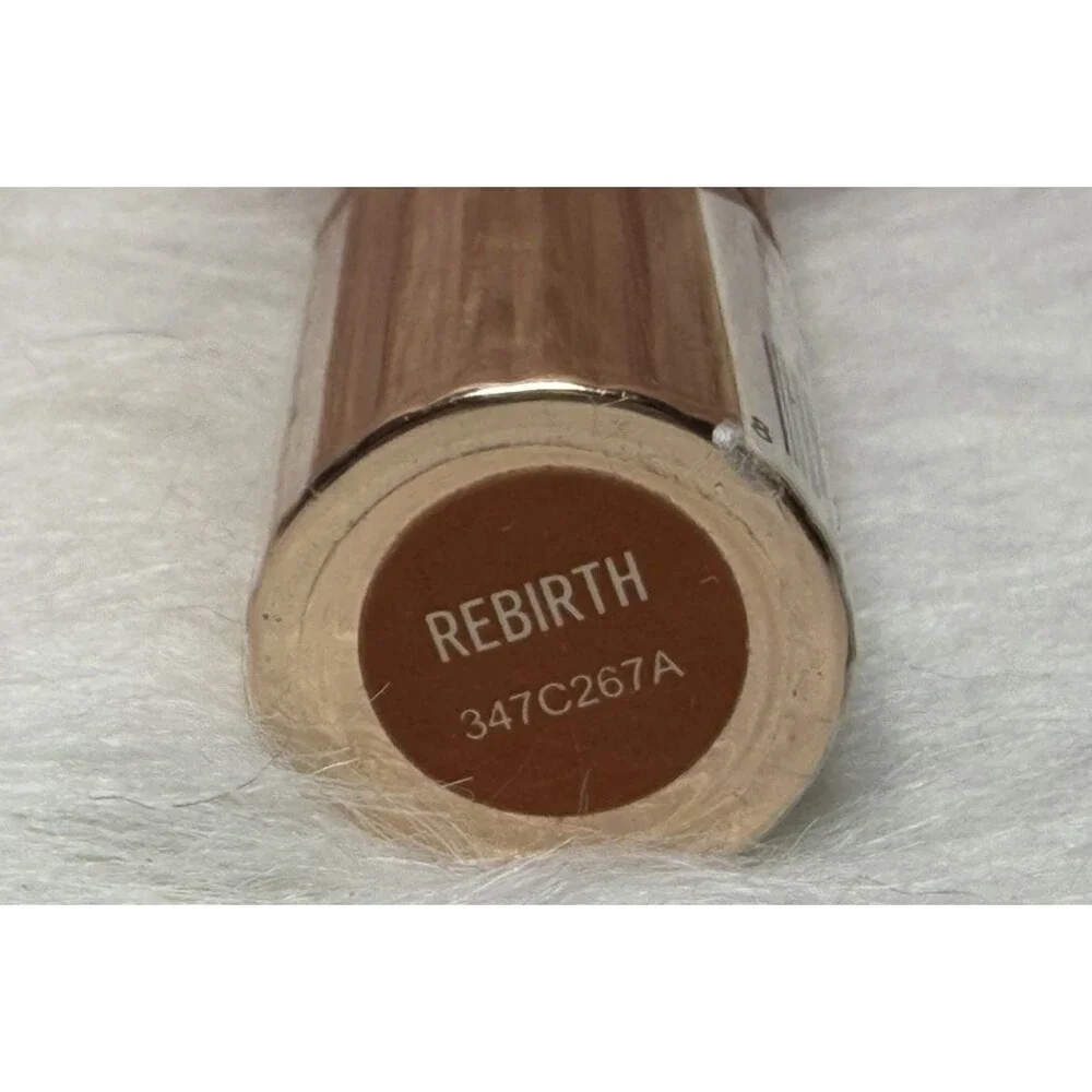 Revolution Renaissance Lipstick Rebirth • Peachy Pink Nude • Luxe Rose‑Gold Tube